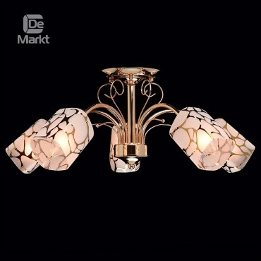 Люстра потолочная DeMarkt 638010105 Олимпия 5x60W E14